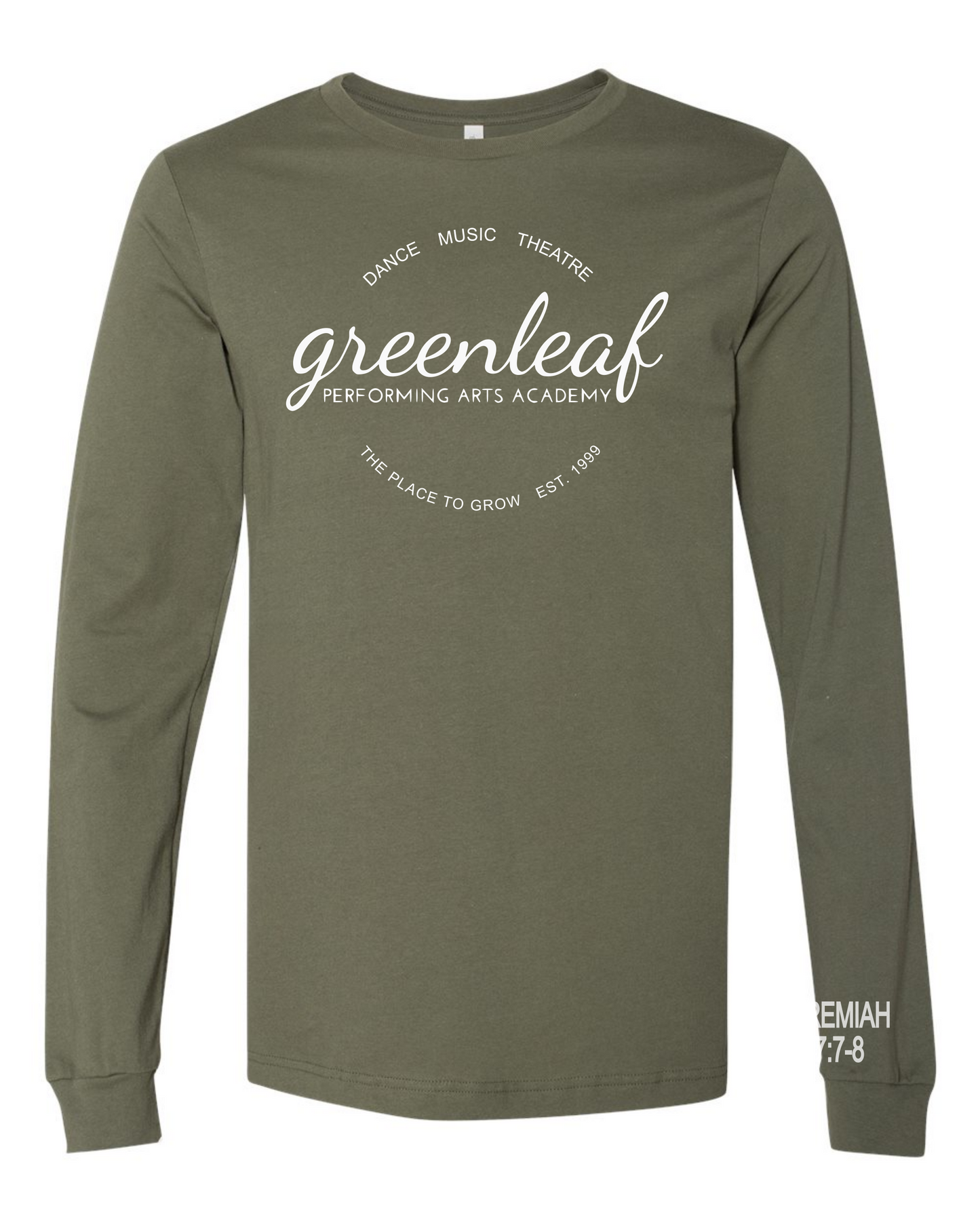 Greenleaf Performing Arts green Long and Short sleeve Tshirt
