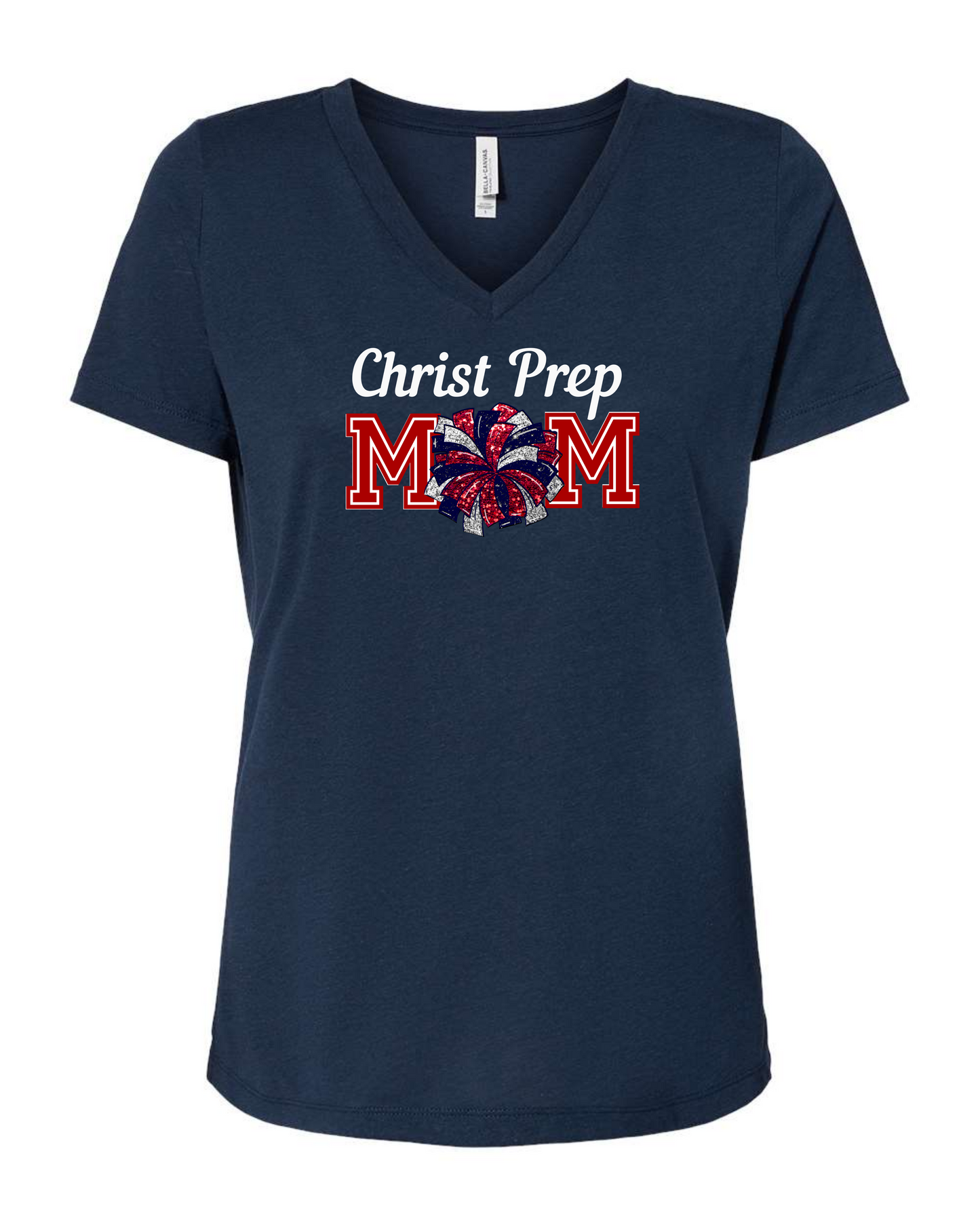 Christ Prep Cheer Mom navy- Women's cut