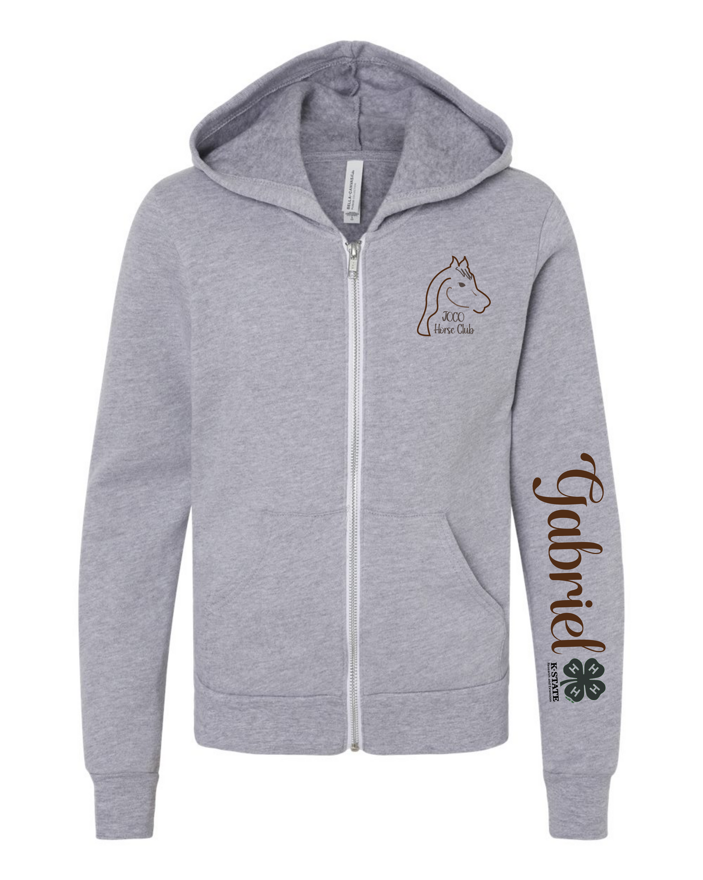 Horse Club Youth zip hoodie
