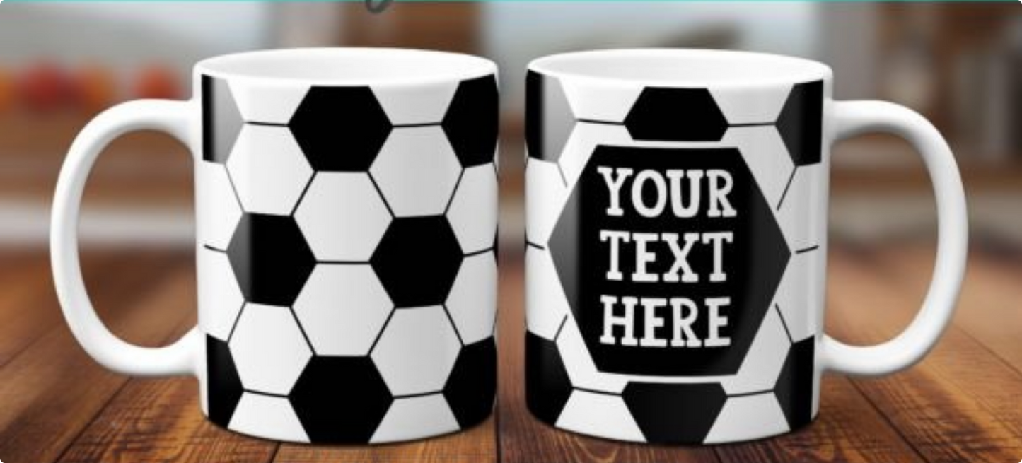 Soccer Color Changing Mug Personalized