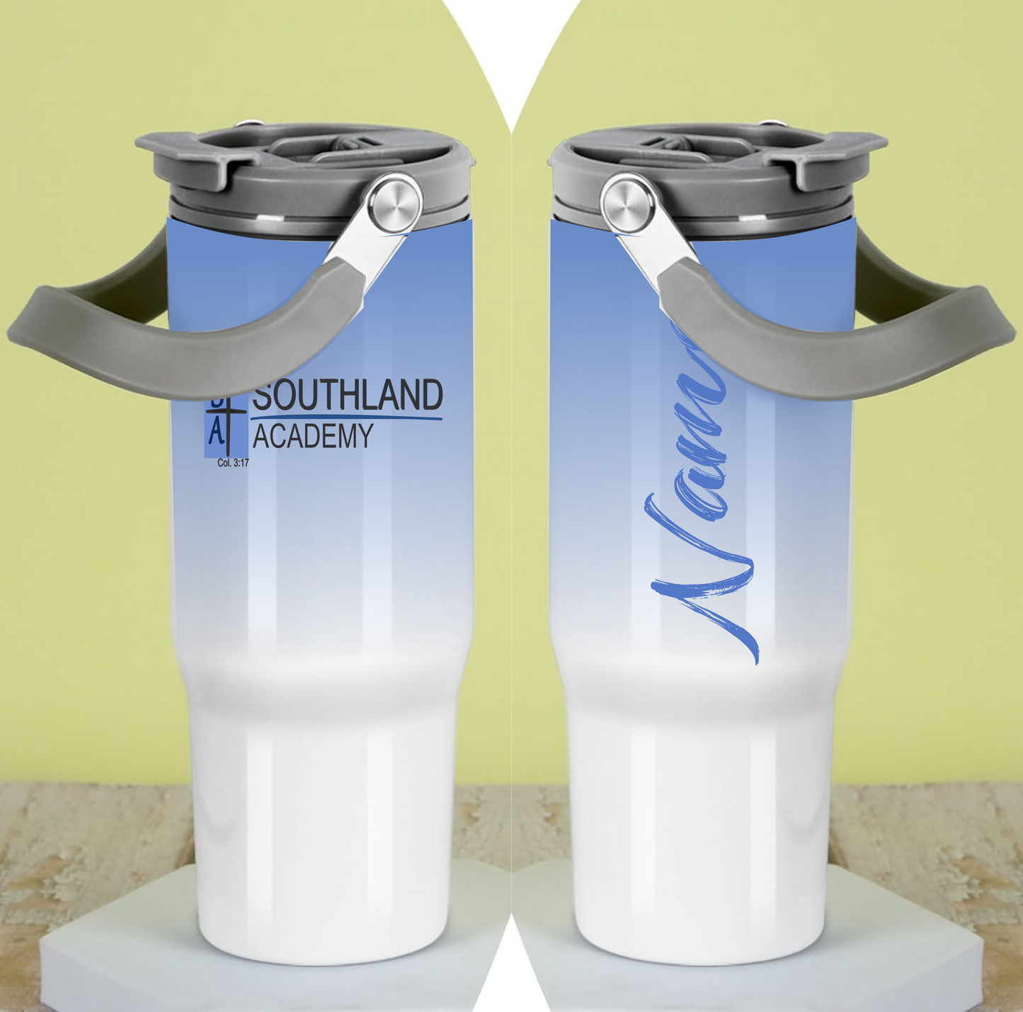 Southland 30oz waterbottle with dual lid