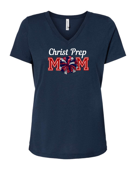 Christ Prep Cheer Mom navy- Women's cut