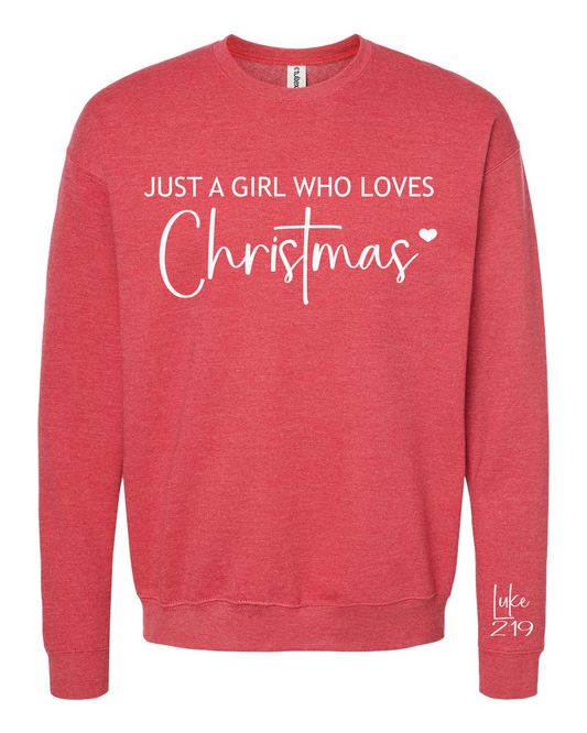 Love Christmas crewneck sweatshirt