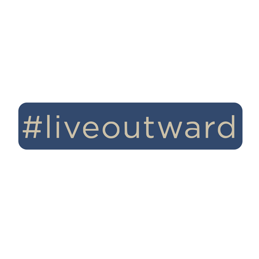 Live Outward car decal