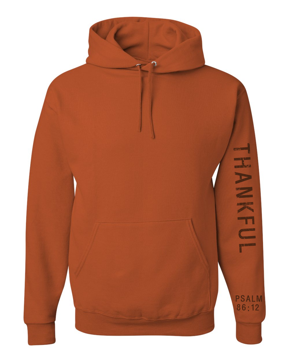 Thankful rustic hooded sweatshirt