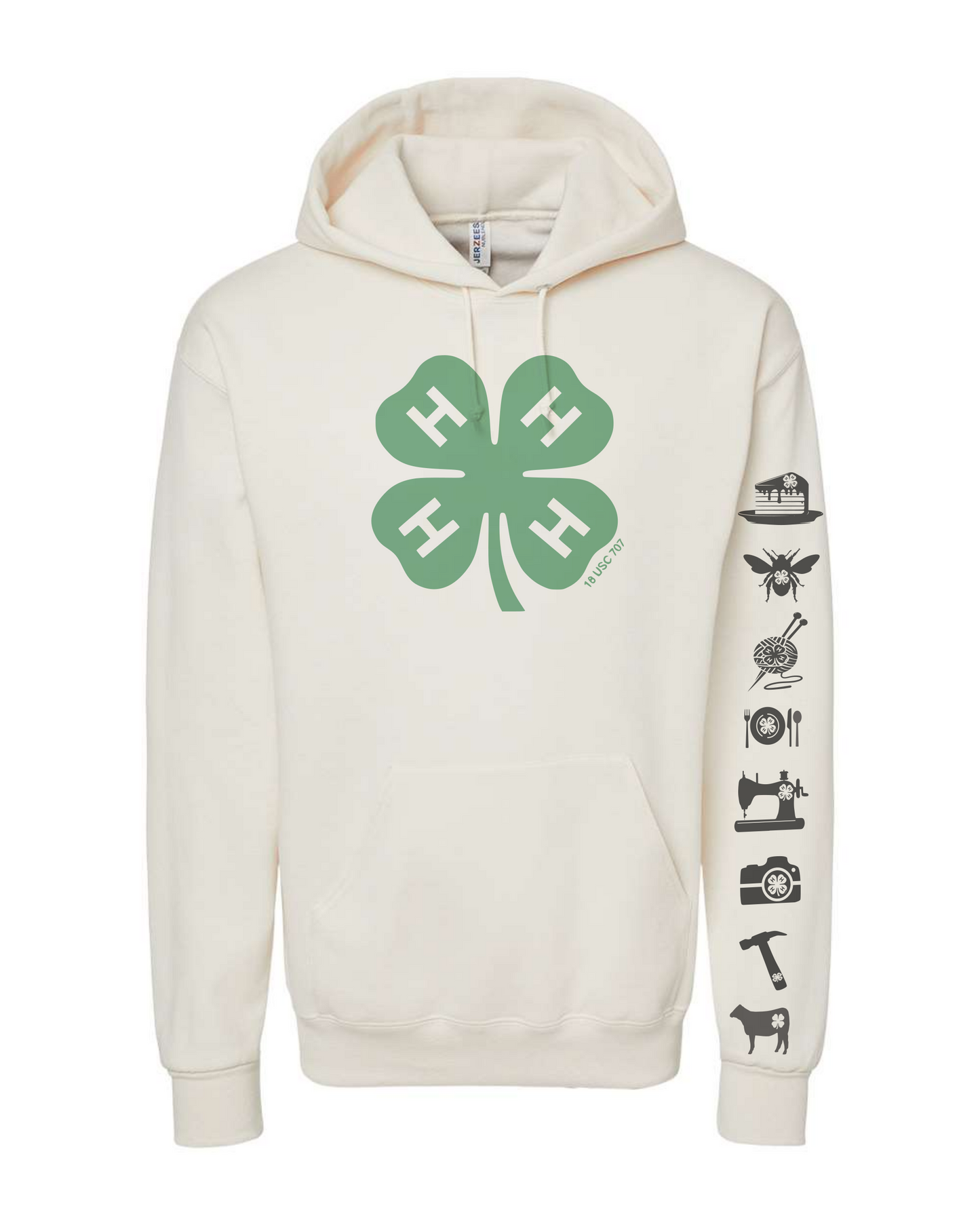 Personalized clover hoodie