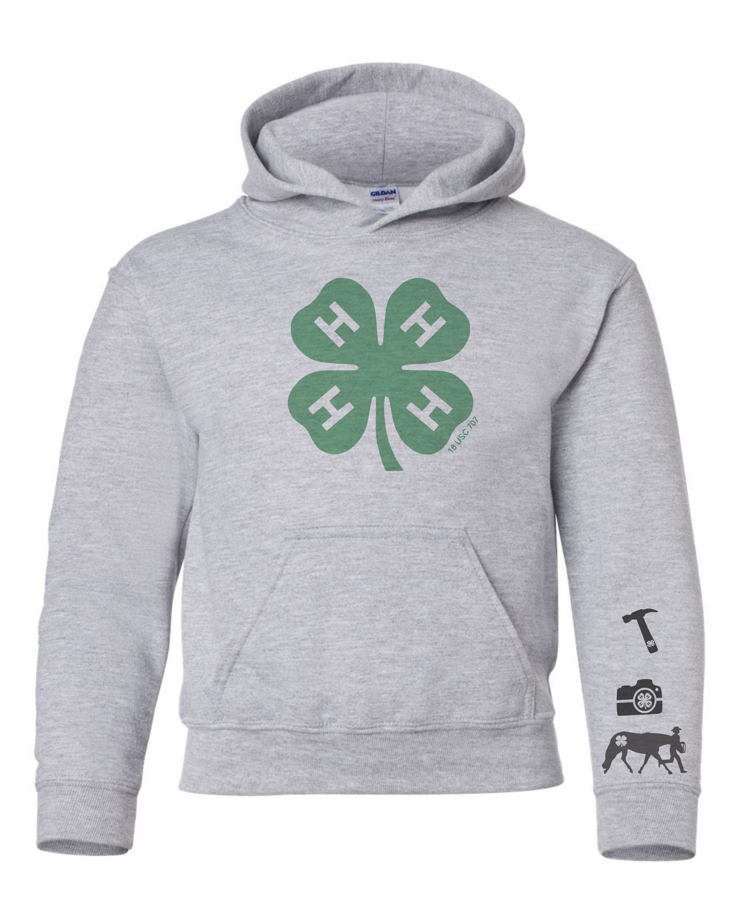 Personalized clover youth hoodie