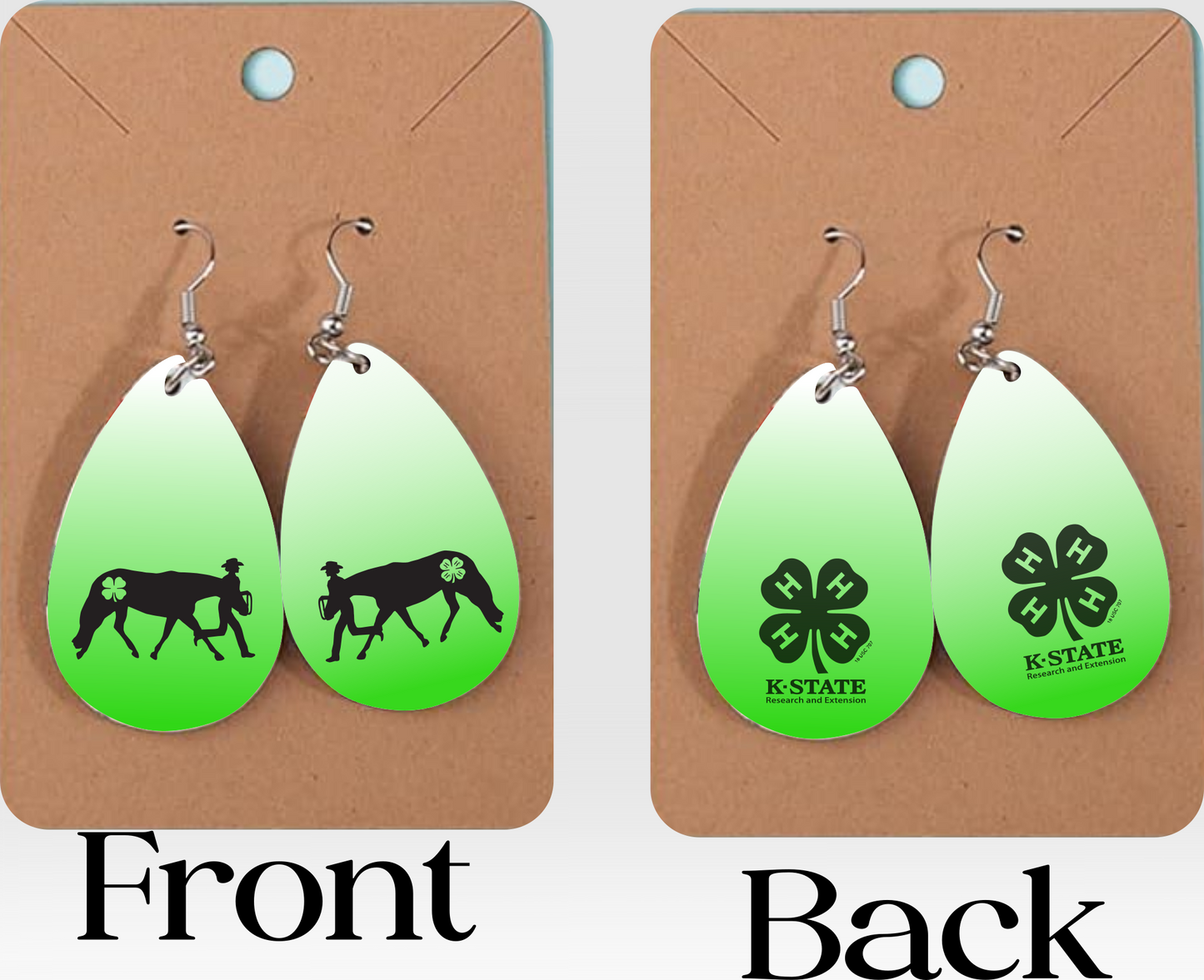 Custom 4-H Earrings