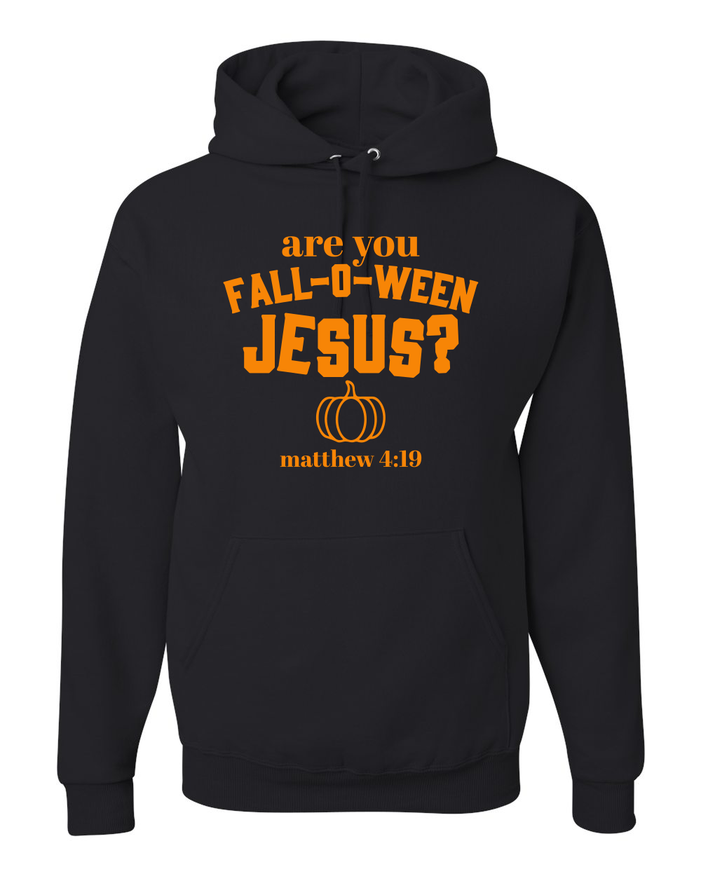 Fall-o-Ween Jesus Glow in the Dark Hooded Sweatshirt