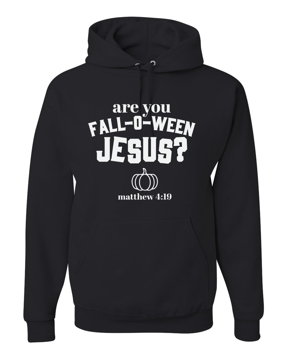 Fall-o-Ween Jesus Glow in the Dark Hooded Sweatshirt