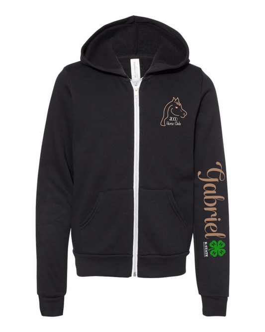 Horse Club Youth zip hoodie