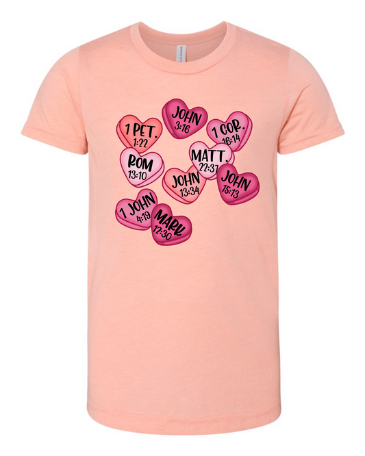 Girls valentine shirts