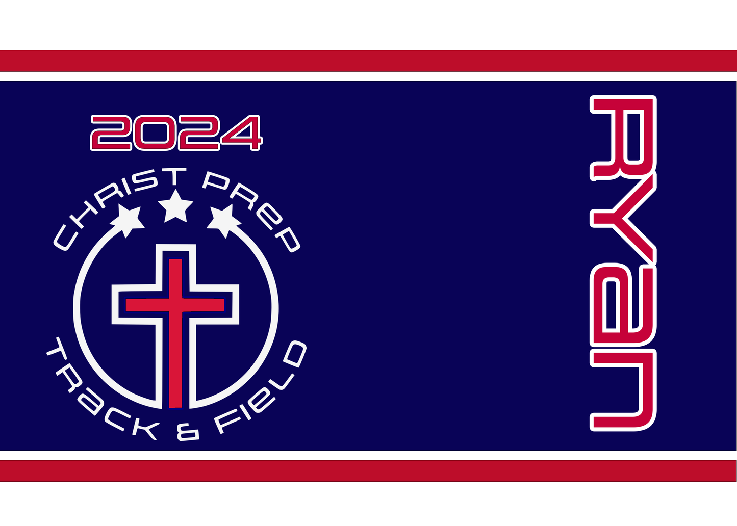 Christ Prep Track and Field Water Bottle- personalized