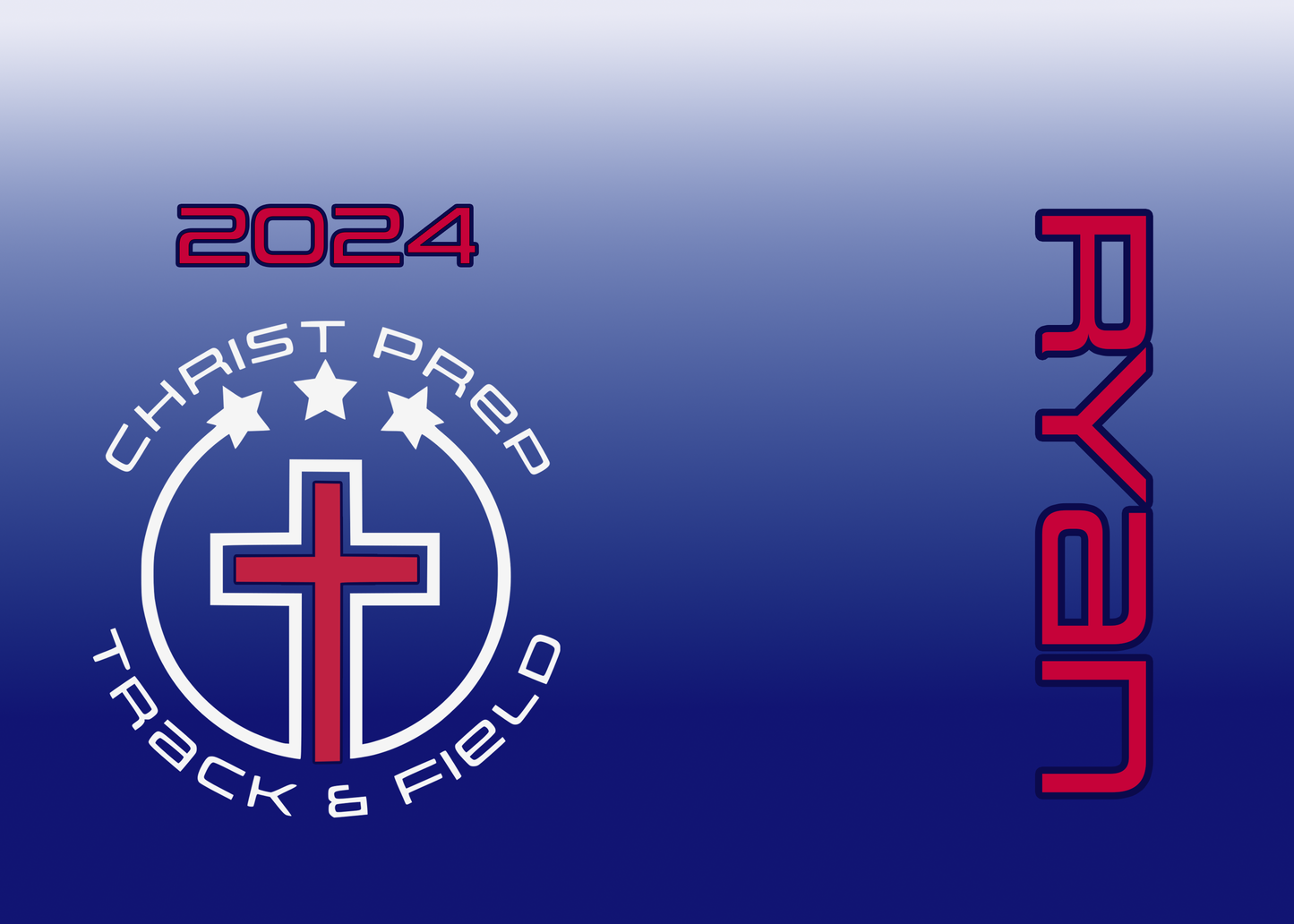 Christ Prep Track and Field Water Bottle- personalized