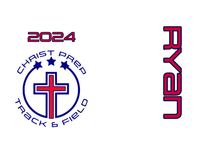 Christ Prep Track and Field Water Bottle- personalized