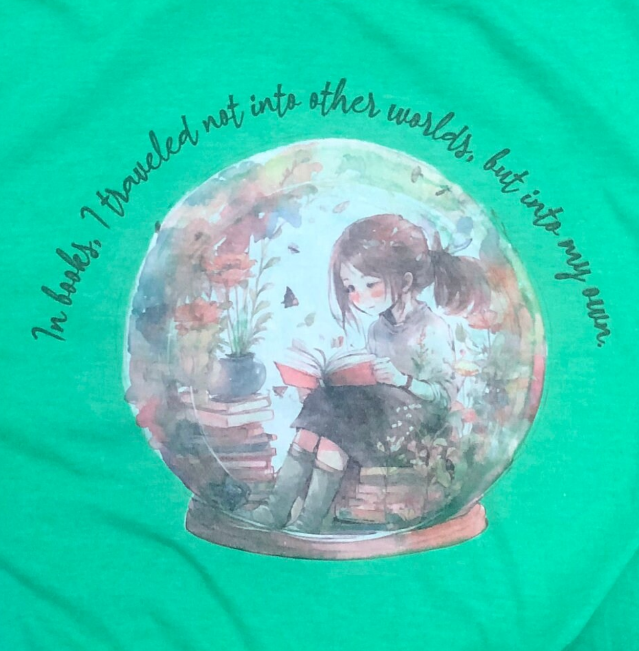 Travel into My Own World T-shirt for book lovers