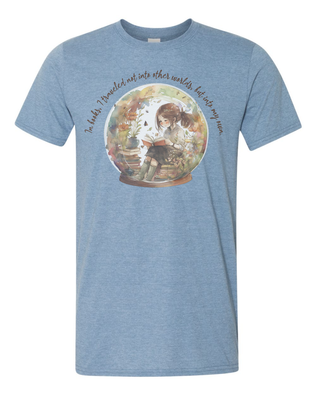 Travel into My Own World T-shirt for book lovers